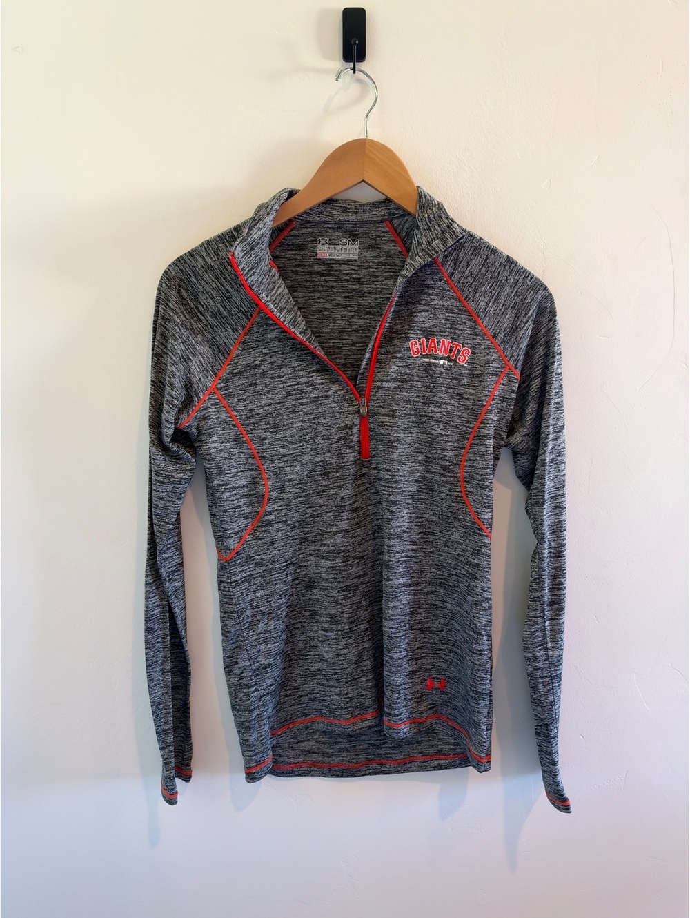 Under Armour San Francisco Giants HeatGear 1/4 Zip Pullover Women’s S/M Gray